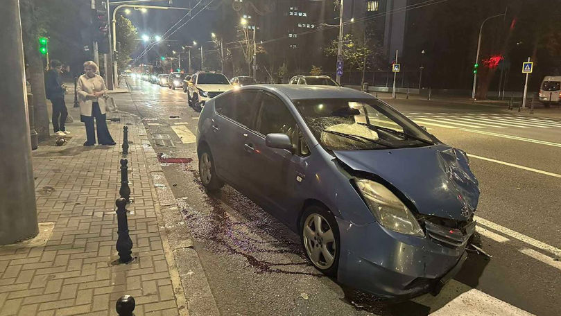 Accident în centrul Capitalei: Două automobile s-au tamponat