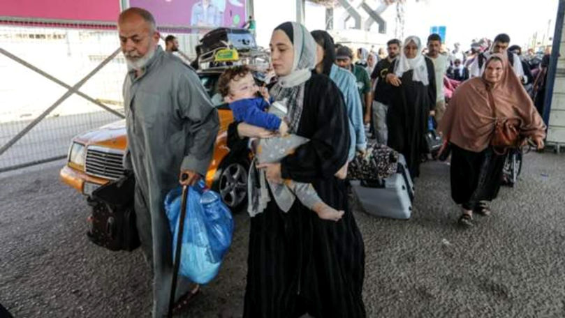 411 de persoane au fost evacuate din Fâșia Gaza spre Egipt