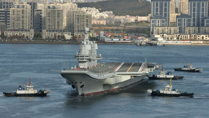 Portavionul chinez Shandong intră din nou în Strâmtoarea Taiwan