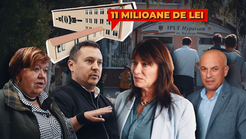 Bloc nou pentru un liceu din Durlești, cu doi bani. Nereguli depistate