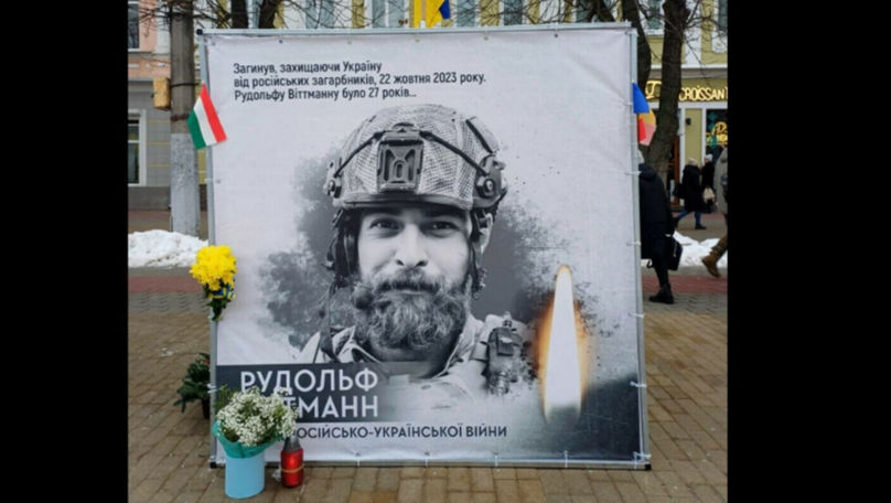 Românul care a murit pe frontul din Ucraina, omagiat în ţara vecină