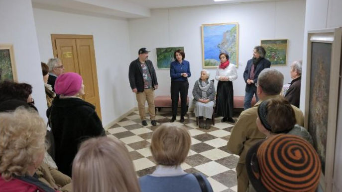 Pictorița Valentina Brâncoveanu și-a vernisat lucrările la Sala cu Orgă