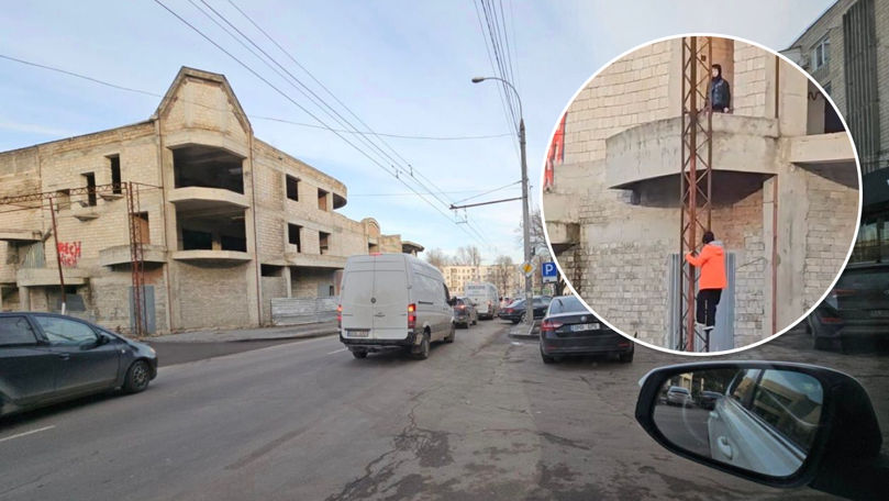 La un pas de tragedie: Minori, filmați pe un șantier din Capitală