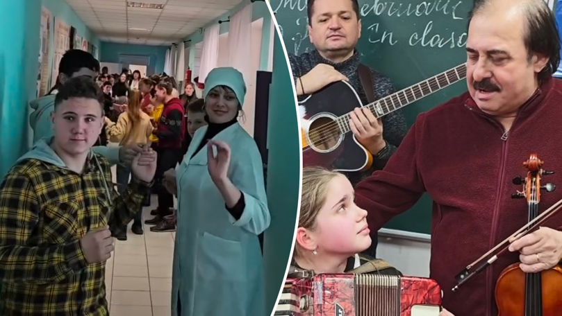 Povestea emoționantă a unei fetițe care a primit un acordeon de la Botgros