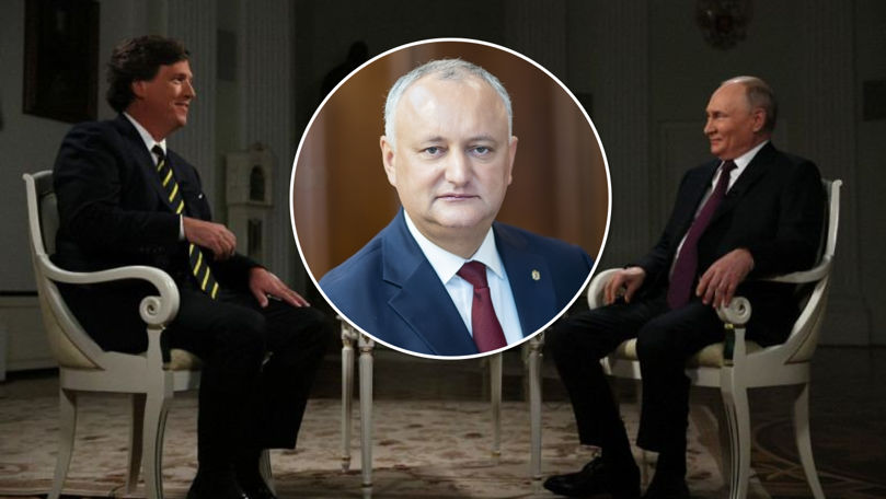 Dodon, despre interviul lui Putin: Foarte interesant, nici nu se compară