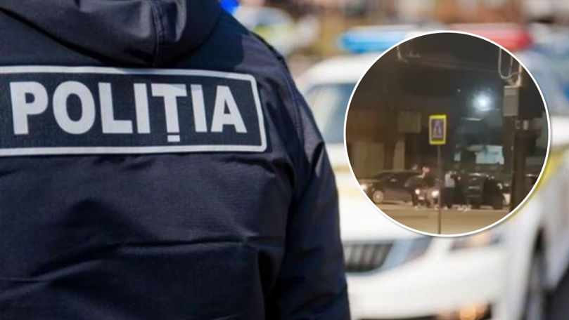 Mai mulți tineri și-au împărțit pumni pe o stradă din Capitală