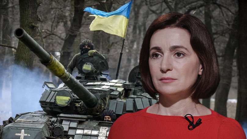 Sandu face apel la sprijin internațional pentru Ucraina, după ultimul atac a Rusiei