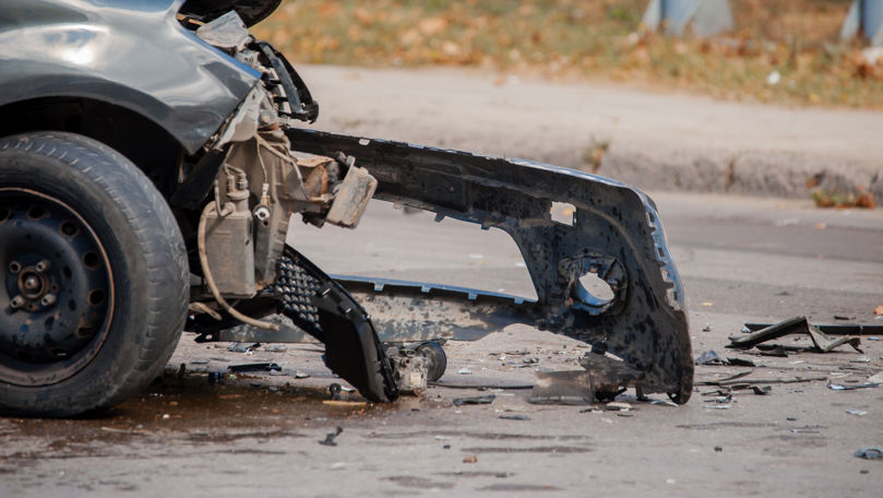 Accident în lanț în Capitală: Cinci automobile, avariate