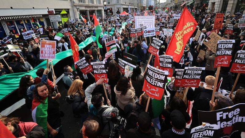 O nouă manifestație pro-palestiniană la Londra: Opriți genocidul