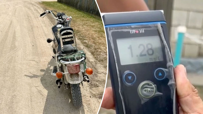 Un bărbat din Sângerei, prins beat și fără permis la ghidonul unei motociclete