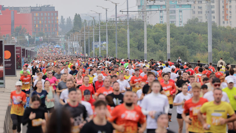 Viceprimarul Ilie Ceban a alergat 21 kilometri la Chișinău Marathon