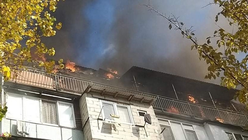 Starea mansardei incendiate la Buiucani: Experții vor analiza pagubele
