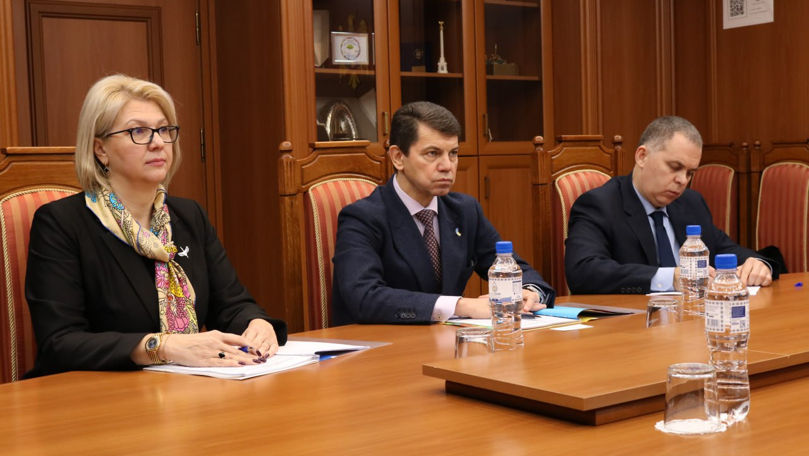 Valeriu Mija, în discuții cu viceministrul Afacerilor Externe al Ucrainei