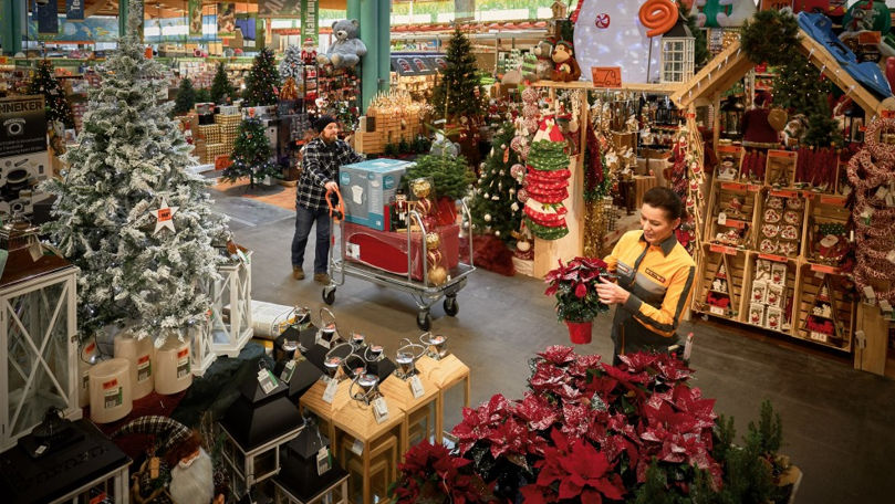 Brazii şi decoraţiunile de iarnă au împânzit magazinele din Chișinău
