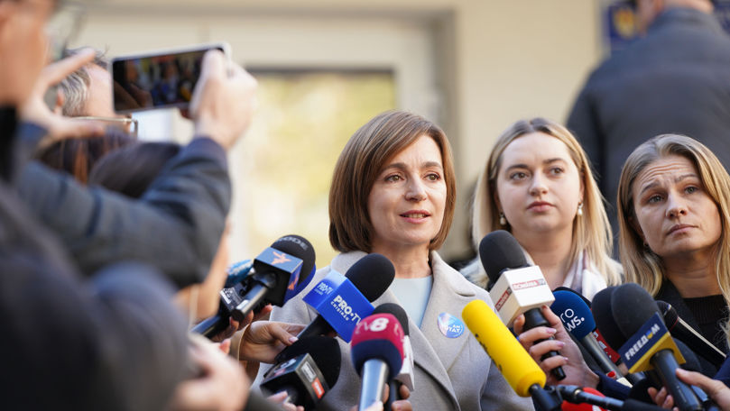 Maia Sandu, după închiderea secțiilor: Mulțumesc celor ce au mers la vot