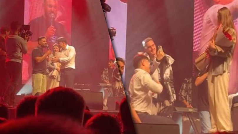 A spus DA la concertul lui Jador. Un tânăr și-a cerut iubita în căsătorie
