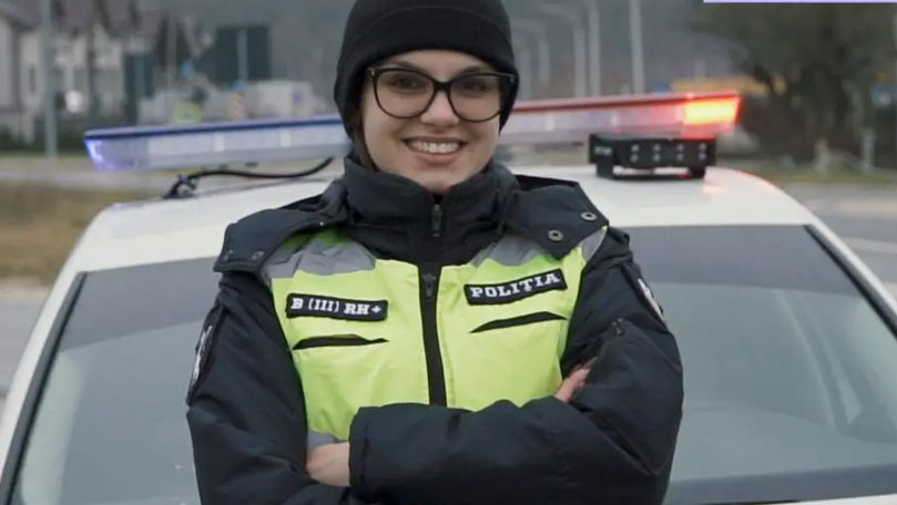 Polițistă de patrulare la 23 de ani. Povestea tinerei care face regulă pe străzile din nordul țării