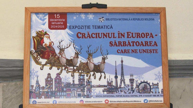 O expoziție cu tematica de Crăciun, organizată la Biblioteca Națională