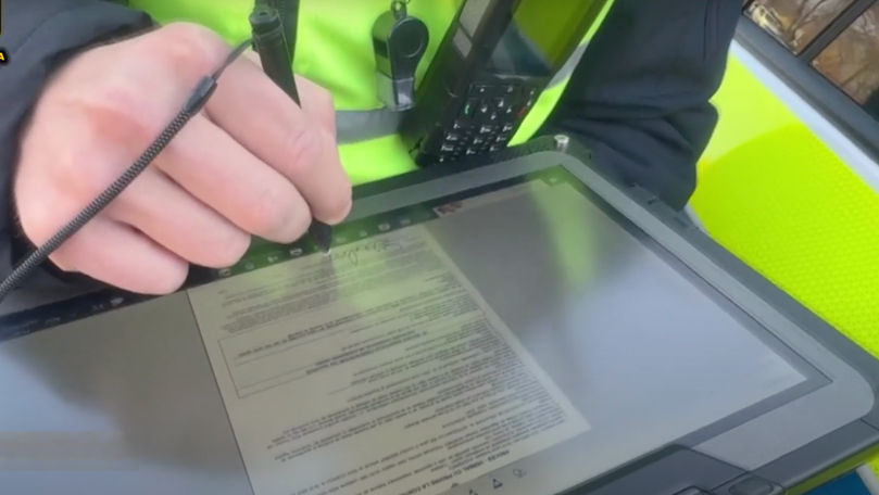 Procesele-verbale vor fi întocmite de polițiști în format electronic