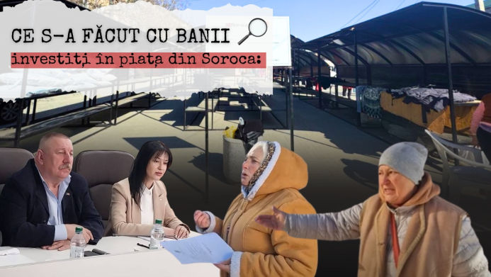 Soroca: Tarabe de sute de mii de lei la piață, dar vânzătorii pe bordură