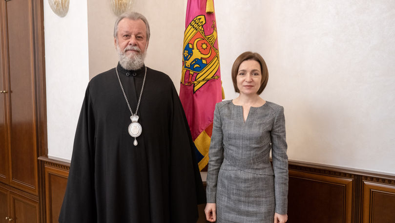 În ajun de Paști, Maia Sandu s-a întâlnit cu Înaltpreasfințitul Vladimir