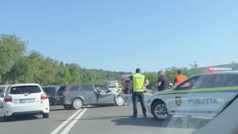Momentul producerii accidentului grav de la ieșirea din Orhei