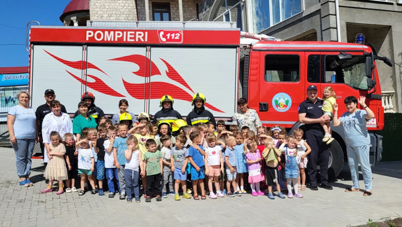 Simulare de incendiu la grădinița nr.7 Călina din Soroca
