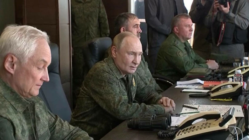 Vladimir Putin a apărut pe teren la exercițiile Zapad