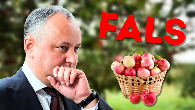 Dodon a lansat falsuri filmându-se fără voie în livada unui agricultor