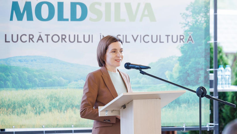 Maia Sandu, de Ziua silvicultorului: Datorită vouă, Moldova e mai verde