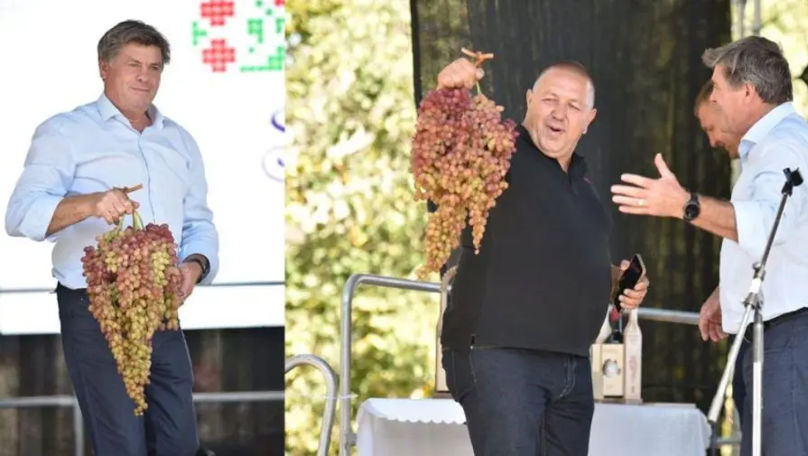 Un strugure de aproape 5 kg, vedeta festivalului de la Cimișlia