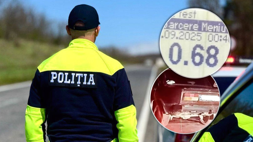 Beat și fără permis: Un minor, prins de Poliție în raionul Edineț