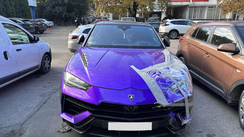 Cum arată acum luxosul Lamborghini distrus într-un accident în Capitală