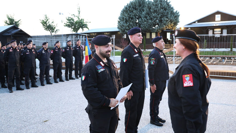Contingentul IV preia drapelul de luptă al misiunii KFOR