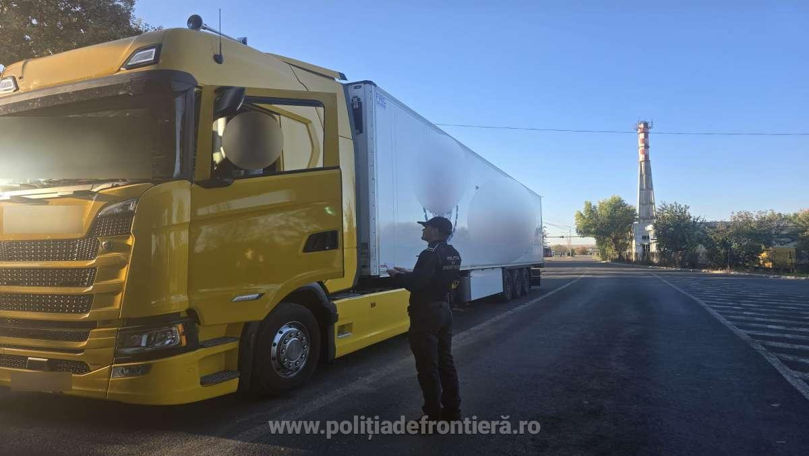 Un moldovean a vrut să intre în România cu freon ascuns în camion