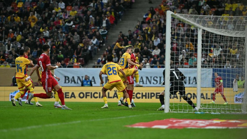 România învinge Moldova cu 2-1 într-un amical disputat la București