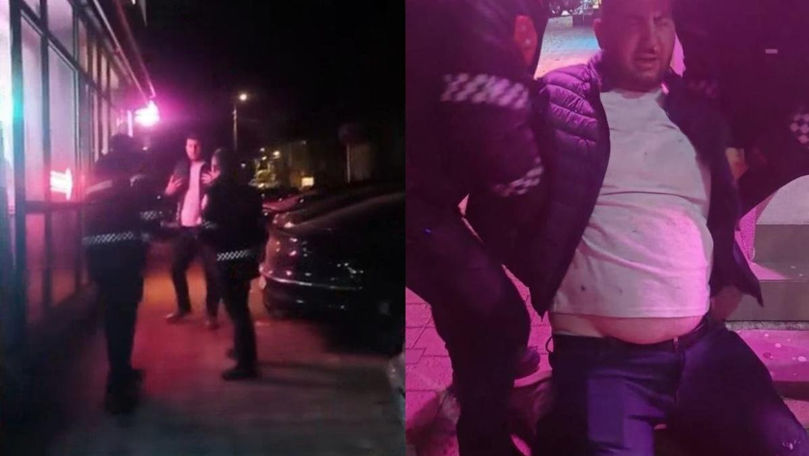 Un fost angajat al MAI, reținut după ce a luat la bătaie un carabinier