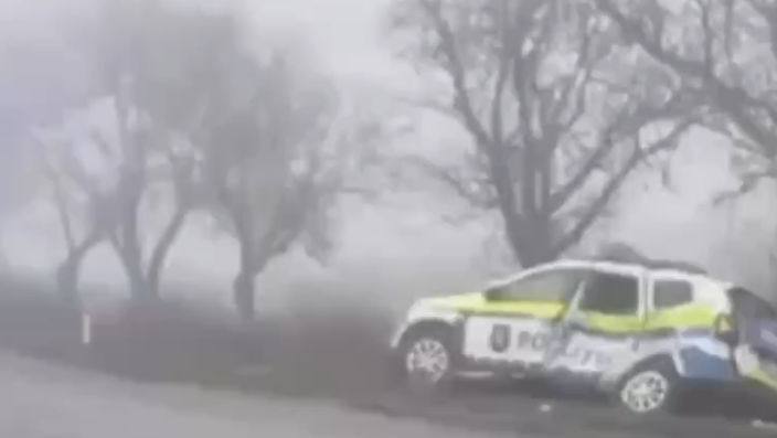 Accident rutier cu implicarea unei mașini de Poliție, la ieșirea din Ceadâr-Lunga