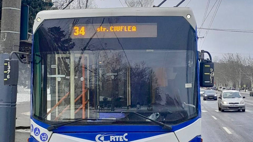 În urma penei de curent, circulația troleibuzelor din Chișinău a fost reorganizată