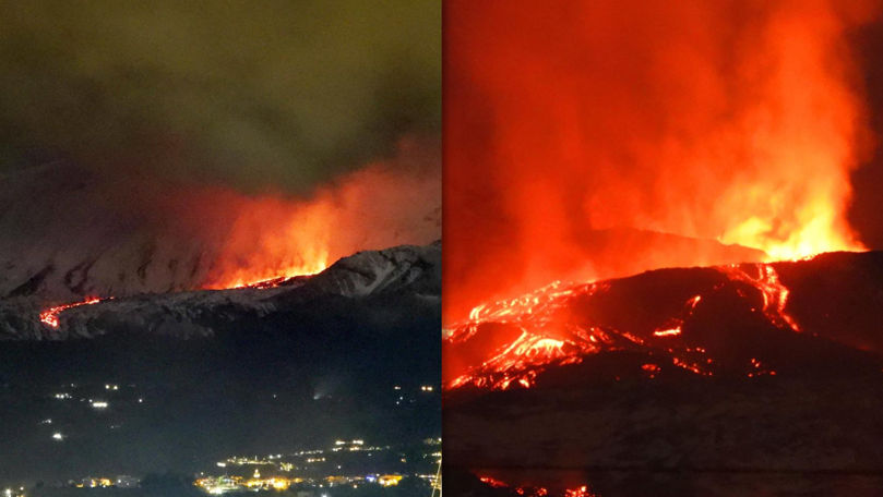 Vulcanul Etna luminează cerul Siciliei. O nouă erupție spectaculoasă