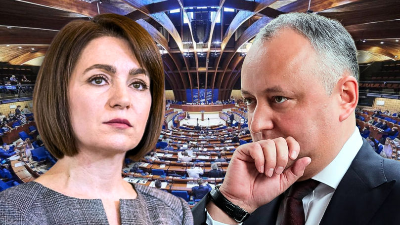Dodon a cerut să vorbească în plenul APCE după discursul Maiei Sandu: A avut iarăși grija altor țări