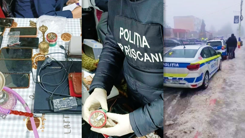 Percheziții la Râșcani. Trei bărbați, reținuți pentru trafic de droguri