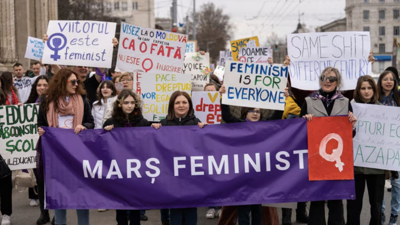 Marș pentru drepturile femeilor, organizat la Chișinău de 8 Martie