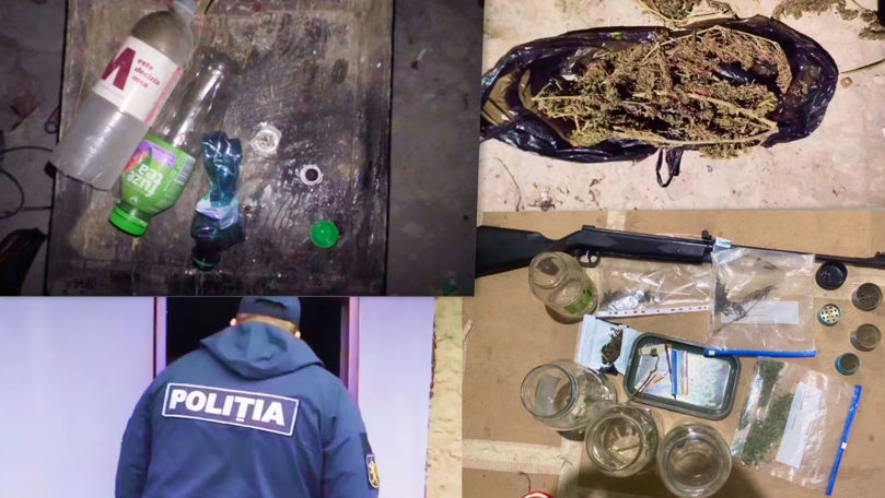 Descinderi la Hâncești: Droguri, arme și muniții, ridicate din casele a cinci bărbați