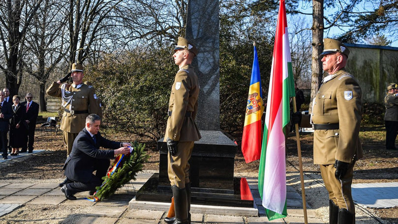 Monument dedicat eroilor originari din Basarabia, inaugurat la Budapesta