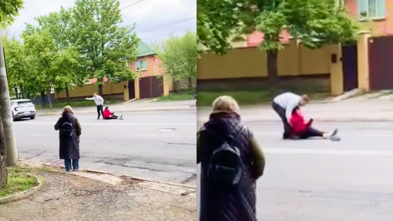 O femeie care a încercat să traverseze strada în fugă, lovită de o mașină în Capitală