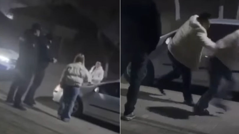 Șeful serviciului de patrulare din Comrat, filmat cum își agresează fosta soție