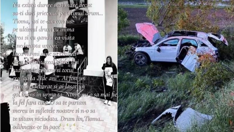 Lacrimi și durere la înmormântarea tânărului decedat în accidentul de la Mingir