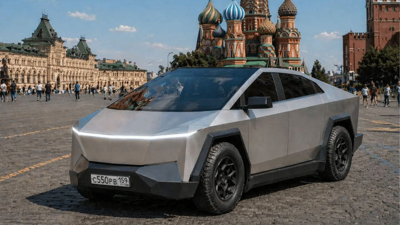 Noul model de mașină electrică dezvoltat de o companie rusă seamănă izbitor cu Tesla Cybertruck