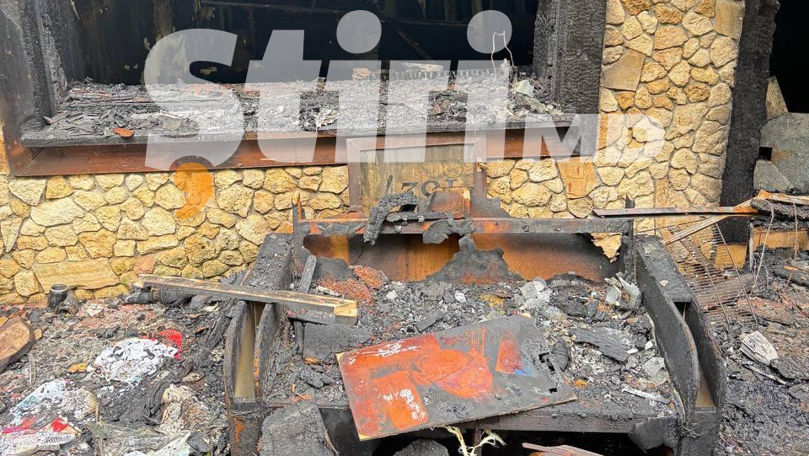 Totul a fost făcut scrum: Cum arată restaurantul din Chișinău distrus de incendiu